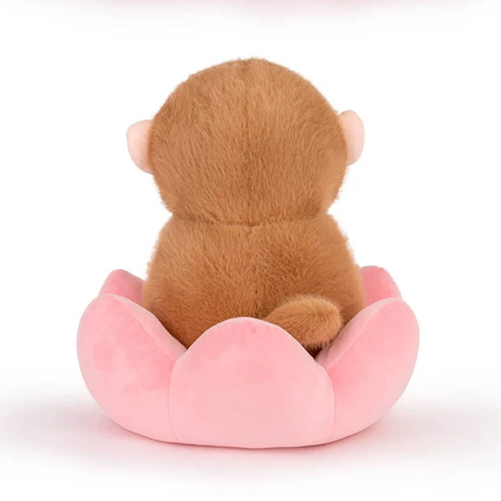 Zen Meditating Monkey Plush in Lotus - Image 2