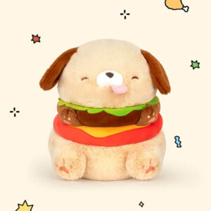 Kawaii Burger Puppy Plush Toy