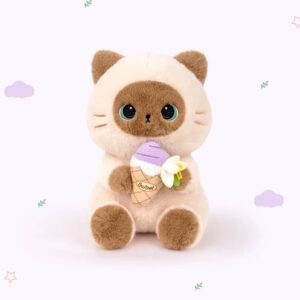 Siamese Cat Ice Cream Plush