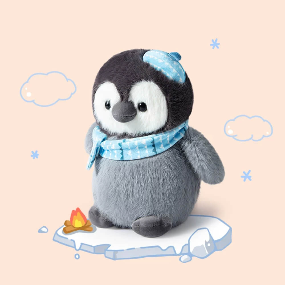 Cute Penguin Plush with Scarf & Hat - Image 2